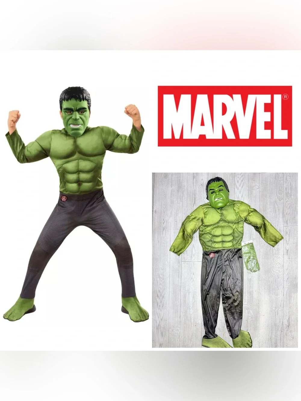 Hulk halloween Costume Deluxe Avengers Endgame cosplay dress up sm
